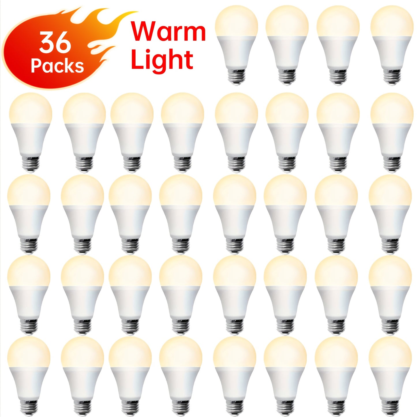 A19 LED Bulbs 100W Equivalent, 14W 1120 Lumens LED Light Bulbs, 3000K/4500K, E26 Base, Super Bright, No Flicker, CRI85+