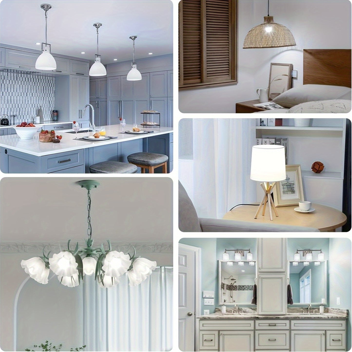 A19 LED Bulbs 100W Equivalent, 14W 1120 Lumens LED Light Bulbs, 3000K/4500K, E26 Base, Super Bright, No Flicker, CRI85+