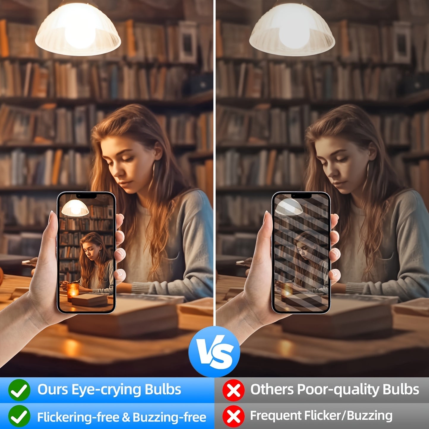 A19 LED Bulbs 100W Equivalent, 14W 1120 Lumens LED Light Bulbs, 3000K/4500K, E26 Base, Super Bright, No Flicker, CRI85+