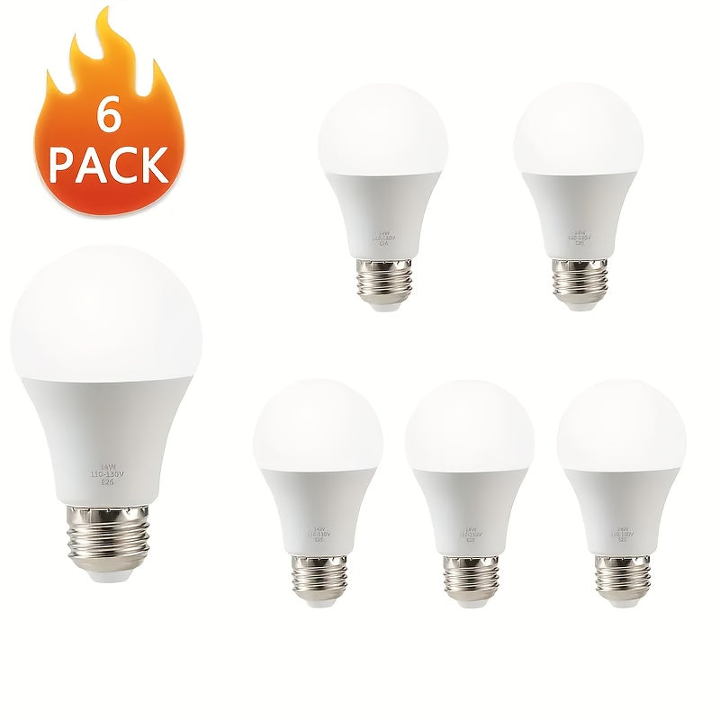 A19 LED Bulbs 100W Equivalent, 14W 1120 Lumens LED Light Bulbs, 3000K/4500K, E26 Base, Super Bright, No Flicker, CRI85+