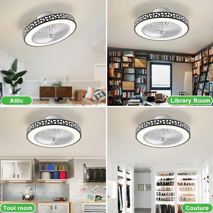 20 Inch Ceiling Fan With Led Lights And Remote Control Reversible Modern Ceiling Fan With Light Kit See More by Wrought Studio™