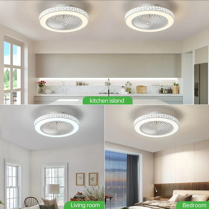 20 Inch Ceiling Fan With Led Lights And Remote Control Reversible Modern Ceiling Fan With Light Kit See More by Wrought Studio™