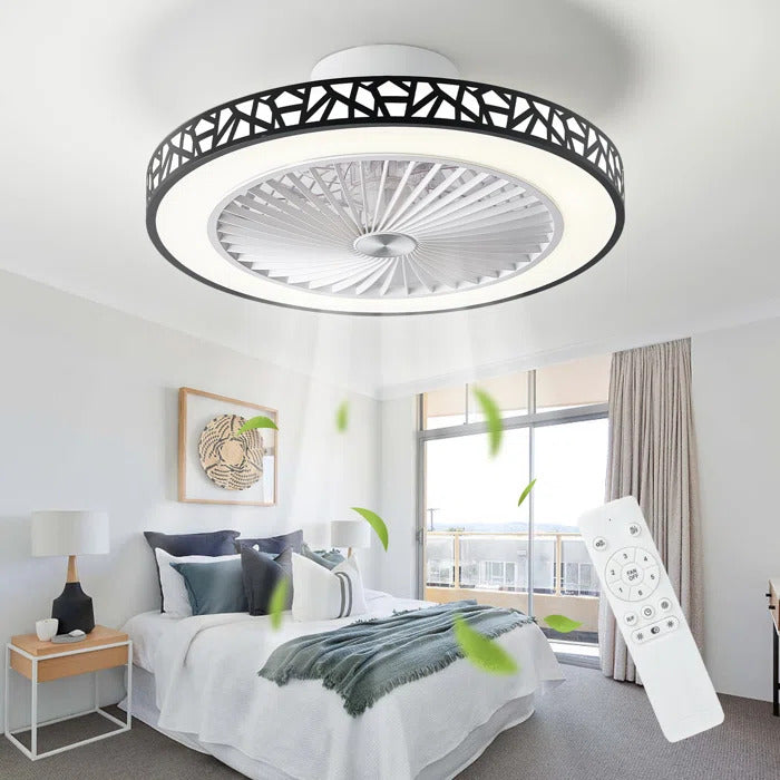 20 Inch Ceiling Fan With Led Lights And Remote Control Reversible Modern Ceiling Fan With Light Kit See More by Wrought Studio™